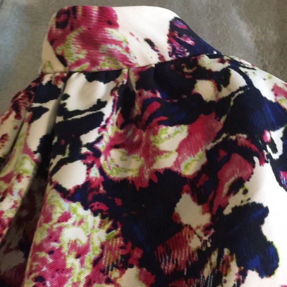 EXPRESS HIGH WAIST FLORAL SKIRT - Picture 7 of 7